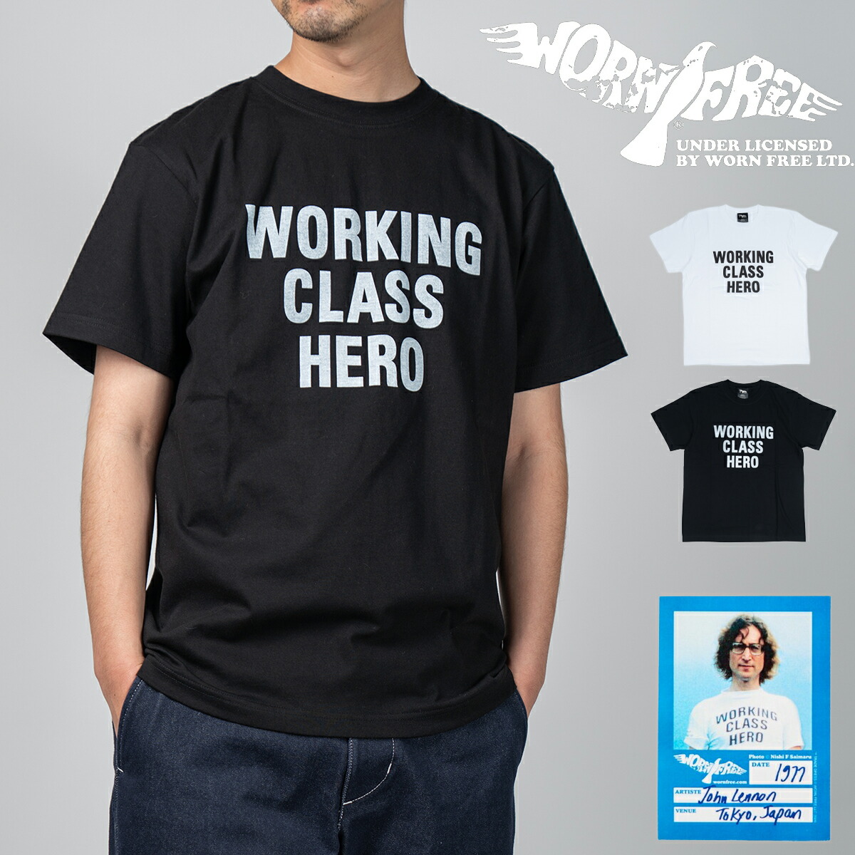 WORN FREE ウォーンフリー W.C.H TEE SS メンズ レディース Tシャツ 半袖 ロゴ カジュアル プリント