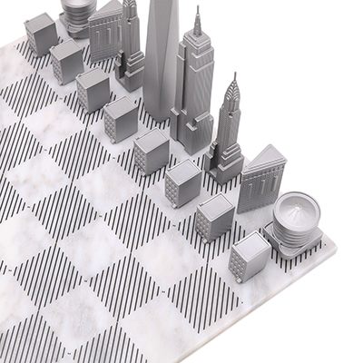 Skyline Chess スカイラインチェス プレミアムメタル Ny ニューヨーク 大理石 Marble ボード Premium Metal エンパイアステート ワンワールドトレード グッゲンハイム美術館 Pressclubvartha Com