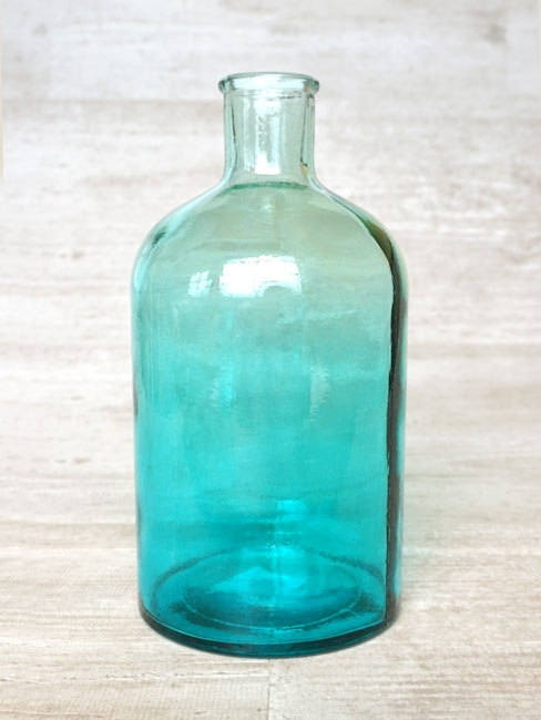 楽天市場 Valencia Recycle Glass Doce Skyインテリア ブルーグラデーションボトルs ガラス ボトルs フラワーアレンジメント 花器 花瓶 Blue スペイン製 アンティーク 100 リサイクルガラス ララ ナテュール