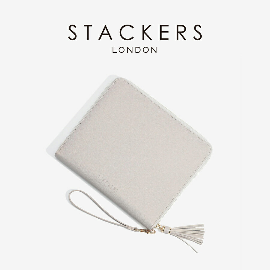 【STACKERS】クラッチバッグ Clutch Bagトープ グレージュ Taupe スタッカーズ イギリス ロンドン