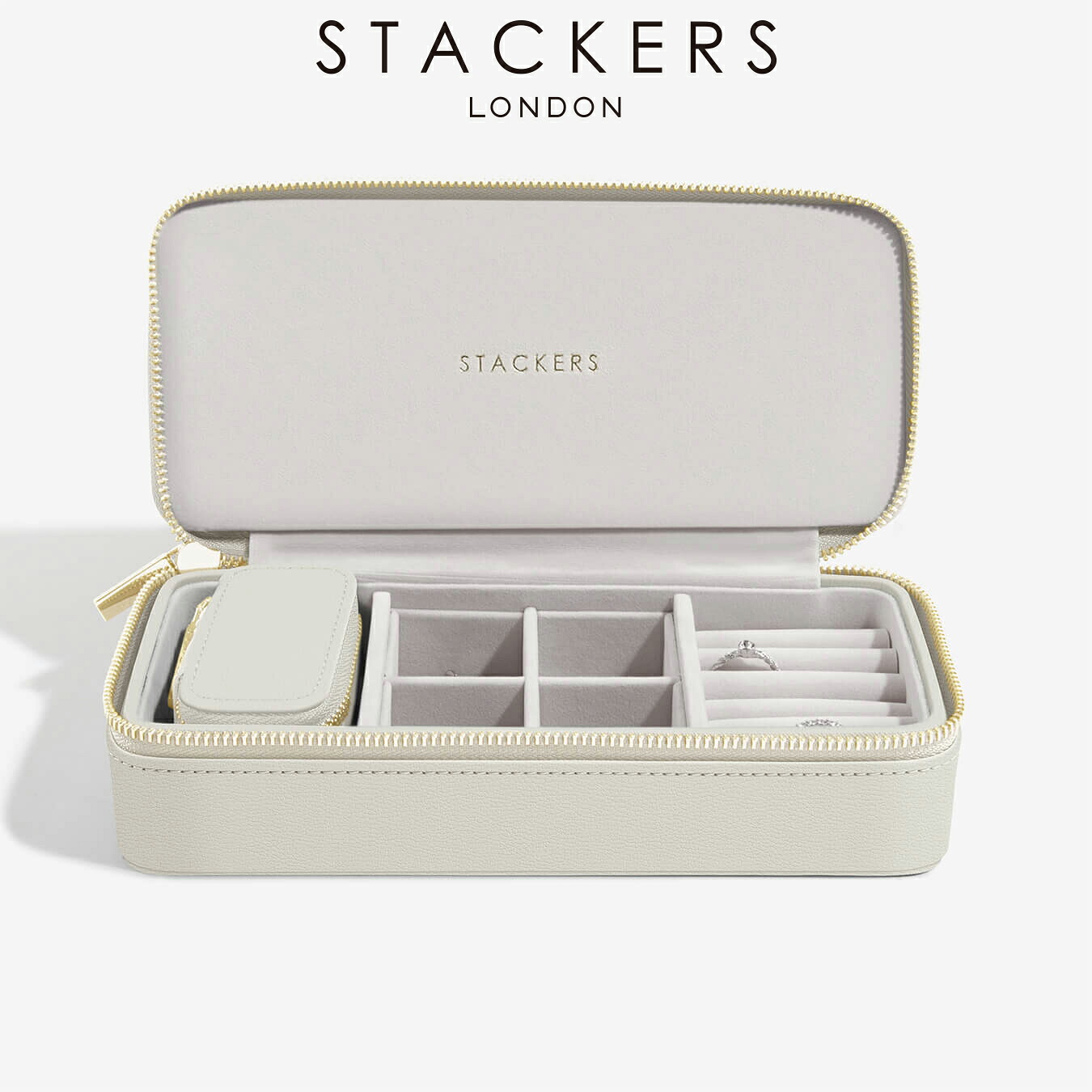 【STACKERS】周遊 宝飾品 ボックス席 L オートミール Oatmeal Travel L