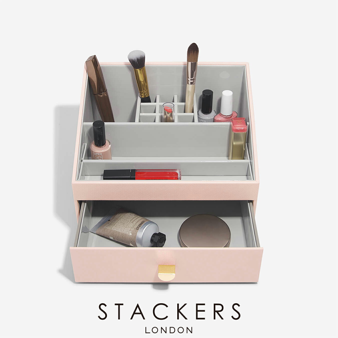 【STACKERS】メイク繰り上げる まとめ役 毛はらい さくら色 Blush Pink 抽き出し スタッカーズ
