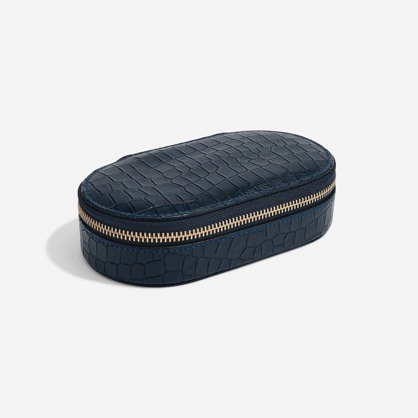 Stackers トラベルジュエリーボックス オーバル クロコ ネイビー 旅行 お出かけ 持ち運び便利収納 ジュエリーケース アクセサリーケース イギリス ロンドン ジュエリー アクセサリー ケース Solga Sowa Pl