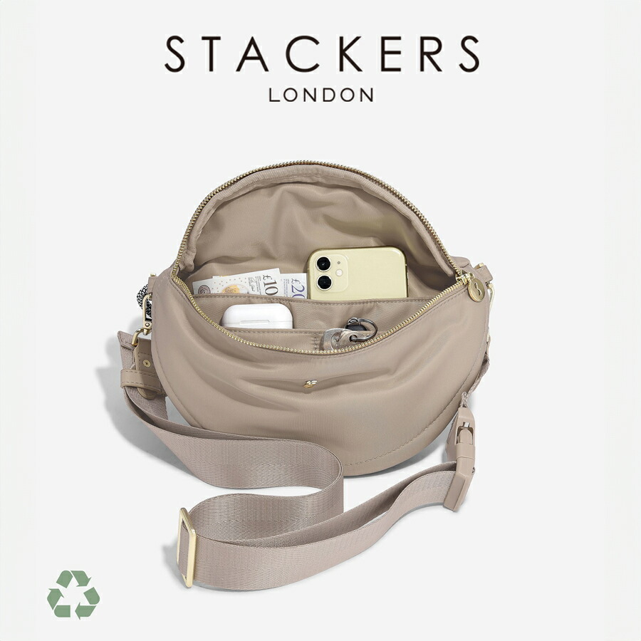 【STACKERS】ナイロンボディバッグ Recycled Nylon Body Bag 茸 Mushroom  ショルダーバッグ  スタッカーズ  英国の首都 UK