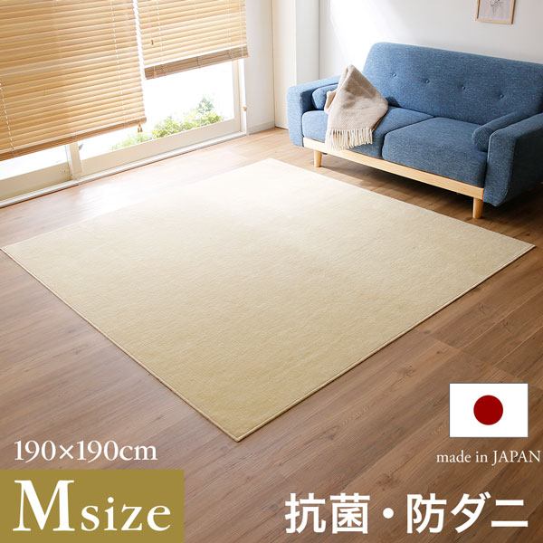 日本製 ラグマット 抗菌 防ダニ センターラグ 絨毯 じゅうたん ラグ オールシーズン 正方形 ワンルーム おしゃれ 軽い 爽やか 一人暮らし 夏用 ラグ