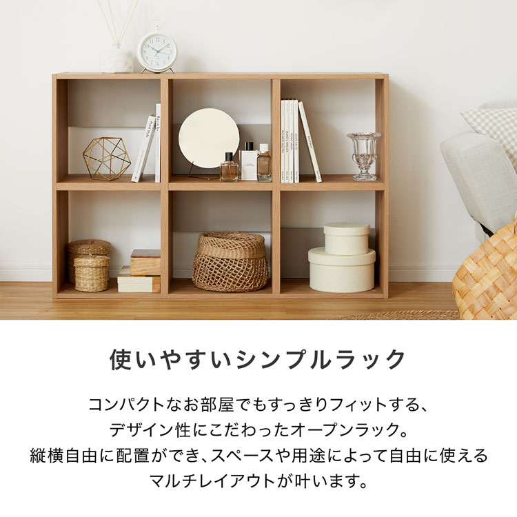 オープンラック 収納ボックス 本棚 収納 収納棚 背板付き ラック