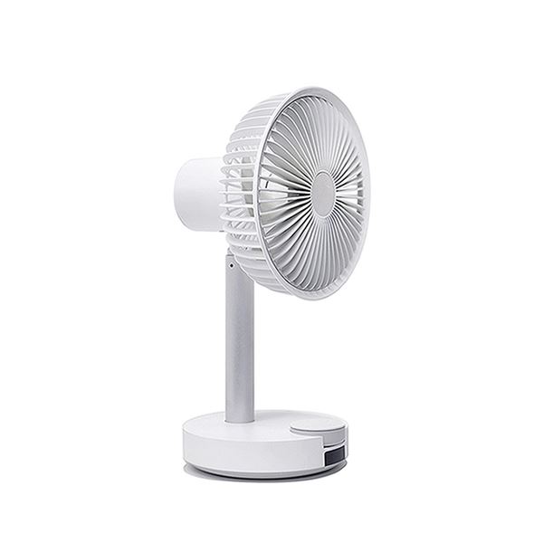 BLUEFEEL BARSET 4D FAN 多機能コードレス卓上扇風機&サーキュレーター ホワイト BFN301-W|lalafuwali店