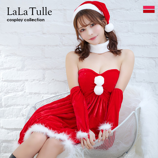 【即日発送】 サンタ コスプレ サンタコス クリスマスコスプレ サンタコスプレ 5点セット M～XLサイズ 大きいサイズ サンタクロース ミニスカサンタ サンタ帽子 ノースリーブ 衣装 ファー レディース コスチューム 女性 大人 可愛い かわいい ミニ丈 リボン 赤 2024 tika