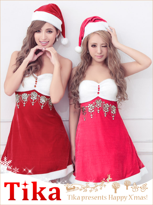 サンタ コスプレ 22 サンタ衣装 ビジュー キャバドレス レディース キャバ嬢 人気 M Xlサイズ サンタクロース 激安 2l サンタ服 クリスマス 大きいサイズ ベア 衣装 即日発送 コスチューム かわいい サンタコス セクシー サンタコスプレ 当店一番人気 44 割引