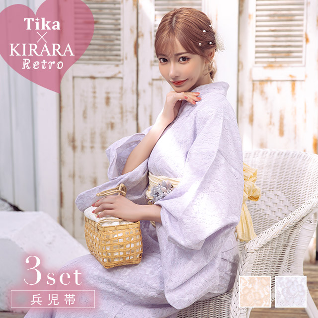 10 Off Bigクーポン Tika ティカ 総レース 浴衣3点セット 浴衣 ゆかた 帯 下駄 大人 レディース セット浴衣 反物 生地 和装 和服 レトロ 花柄 古典 古典柄 Paigebird Com