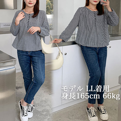 市場 オフクーポン対象 マタニティ 安い ブラウス チェック柄 大人可愛い 長袖 春夏 シャツ 秋 おしゃれ レディース 可愛い 春 夏