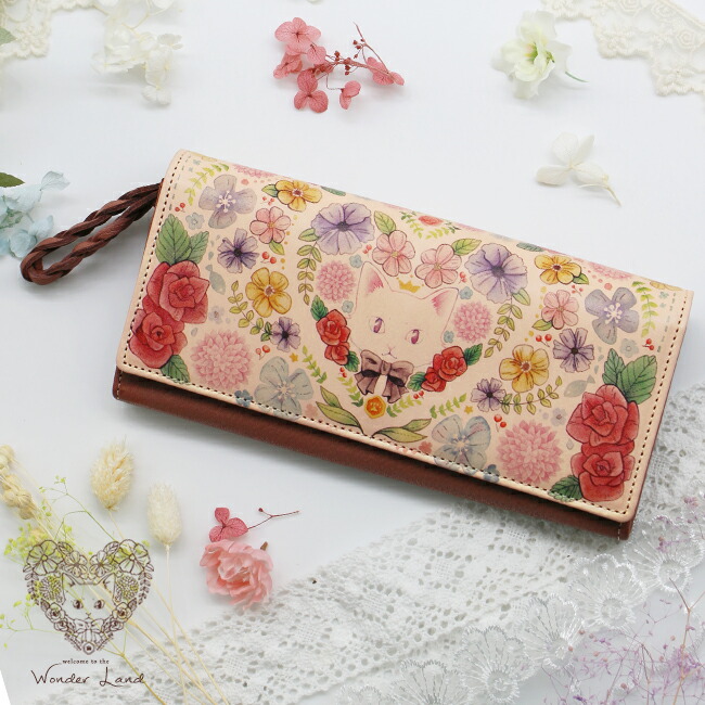 楽天市場】「プードルさんのお茶会」長財布 レディース犬 財布