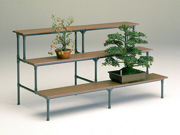 楽天市場】盆栽棚 イレクター 組立キット 幅90cm3段 YFR-93 矢崎化工