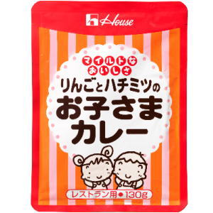 ハウス りんごとハチミツのお子さまカレー 130g ×30個［ケース販売］