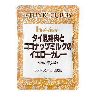 ハウス タイ風鶏肉とココナッツミルクのイエローカレー 200g×30個［ケース販売］ 7,258円