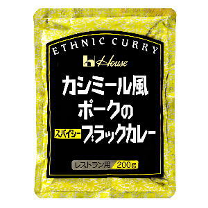 ハウス カシミール風ポークのスパイシーブラックカレー 200g ×30個［ケース販売］