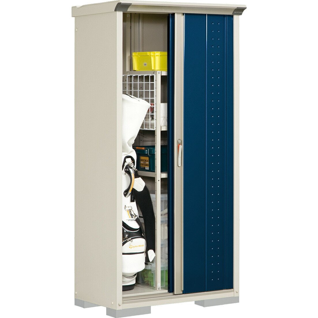 タクボ 小型物置 グランプレステージジャンプ GP-135ATTR トロピカルオレンジ たて置きタイプ 「メーカー直送・代引不可・配送地域限定」 タクボ 小型物置 グランプレステージジャンプ GP-135ATTR