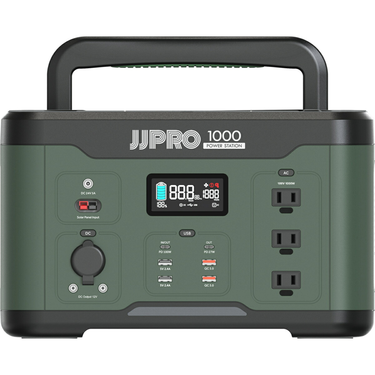JJPRO ポータブル電源1000 JP01-PB1-1000 【メーカー直送・代引不可・置配不可・配送地域限定】 56,347円