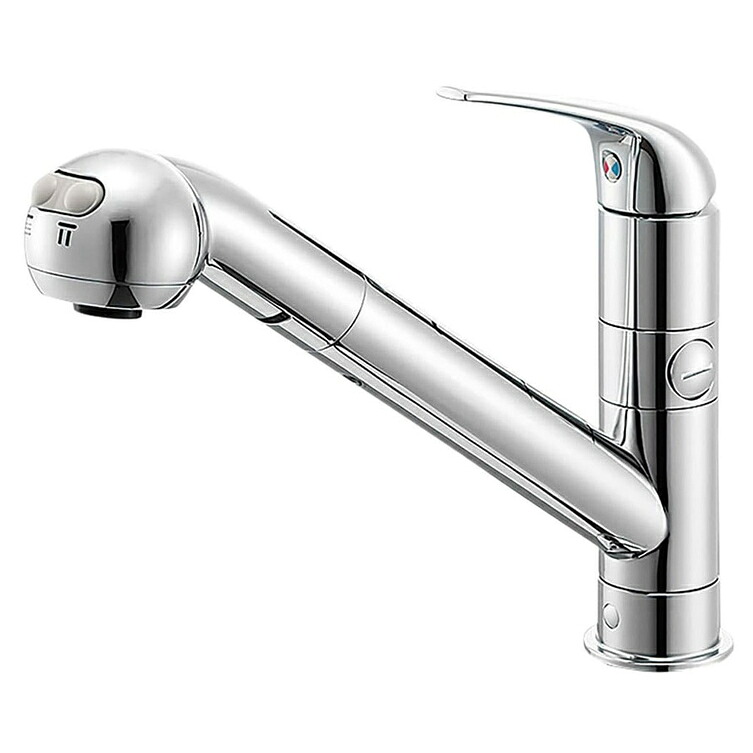 サンエイ SANEI シングルワンホールスプレー分岐混合栓 K87000BTJV-13|Arclands Online 支店