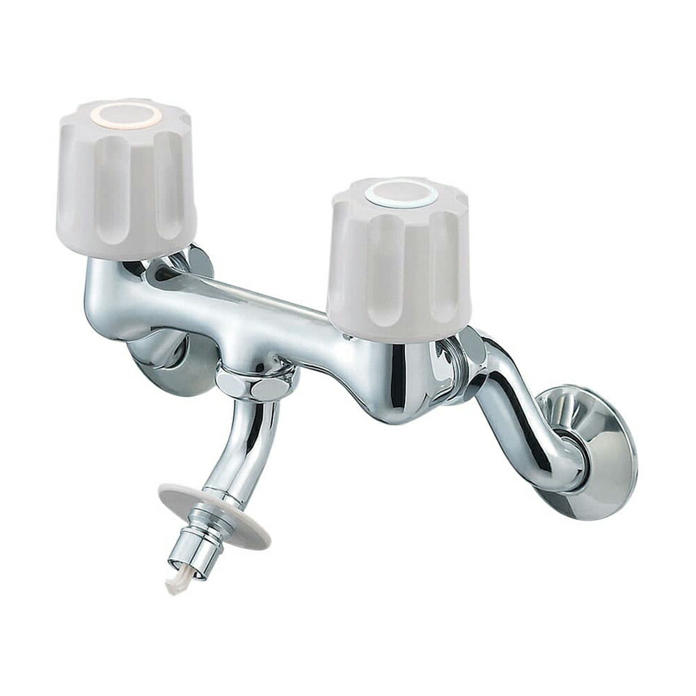 楽天市場】【KM33WU2】 KVK 水栓 洗濯機用 2ハンドル混合水栓 と