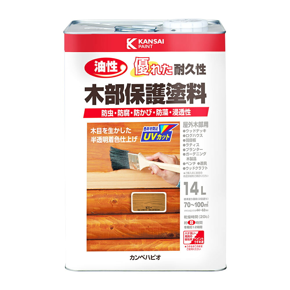 カンペハピオ 油性木部保護塗料 14L ピニー