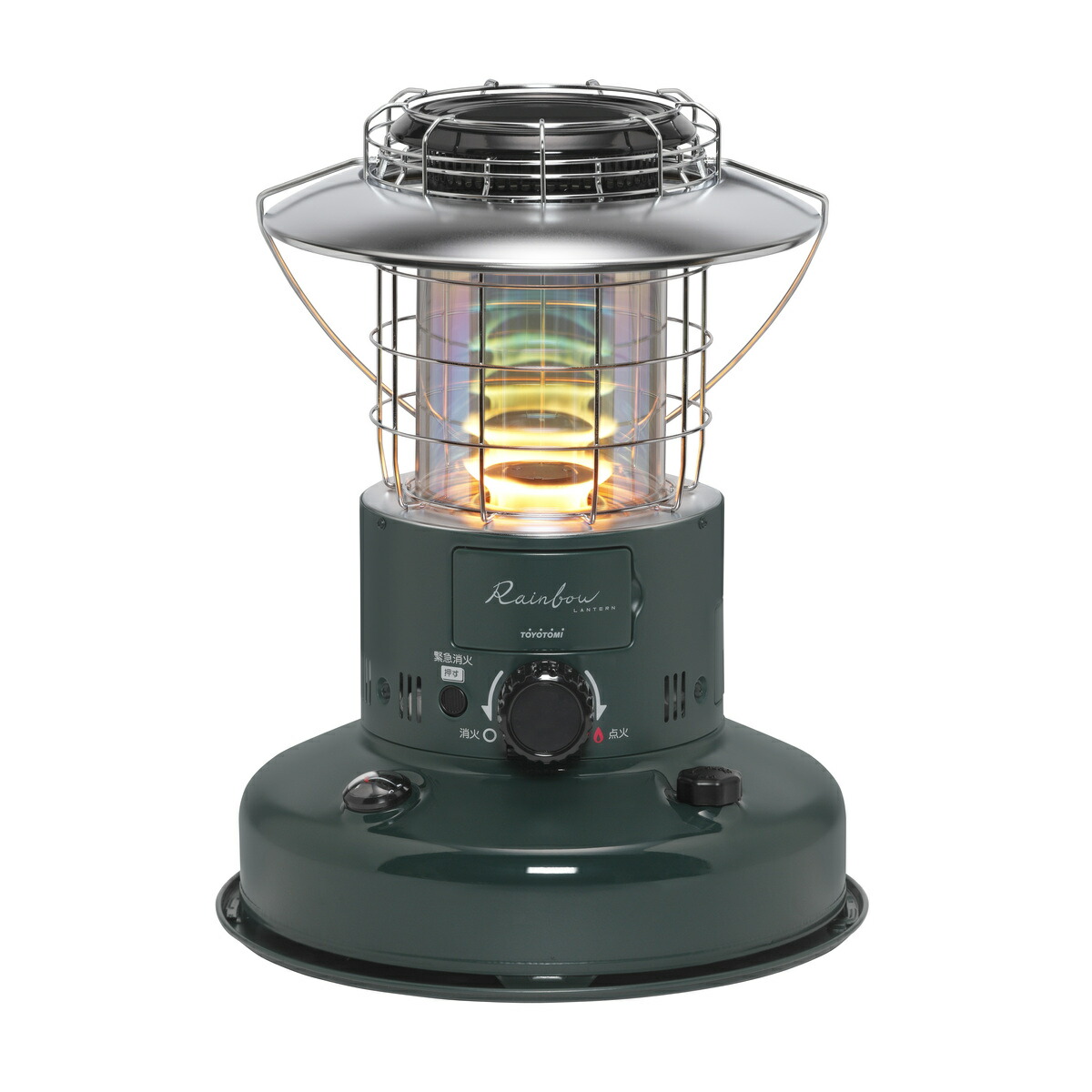 【店卸し資産極限点】トヨトミ 対流型原油暖房器 虹霓 RL2524-G うす暗い緑であること