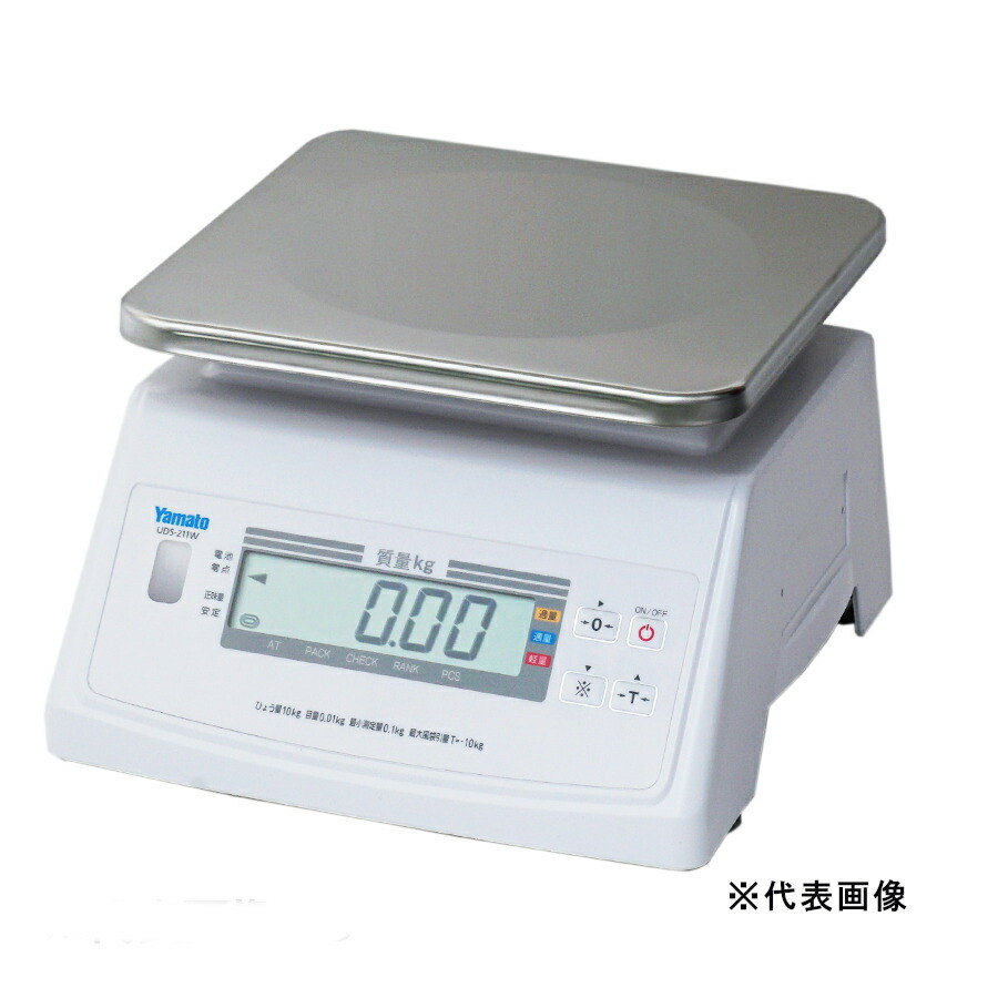 大和製衡 防水型デジタル上皿はかり 10ｋｇ UDS-211W-10