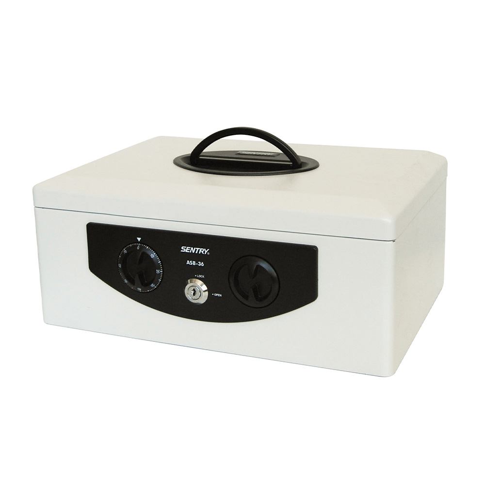 セントリー Sentry 手提げ金庫(A4紙収納可能)フラットキー2本付 ASB-36|Arclands Online 支店