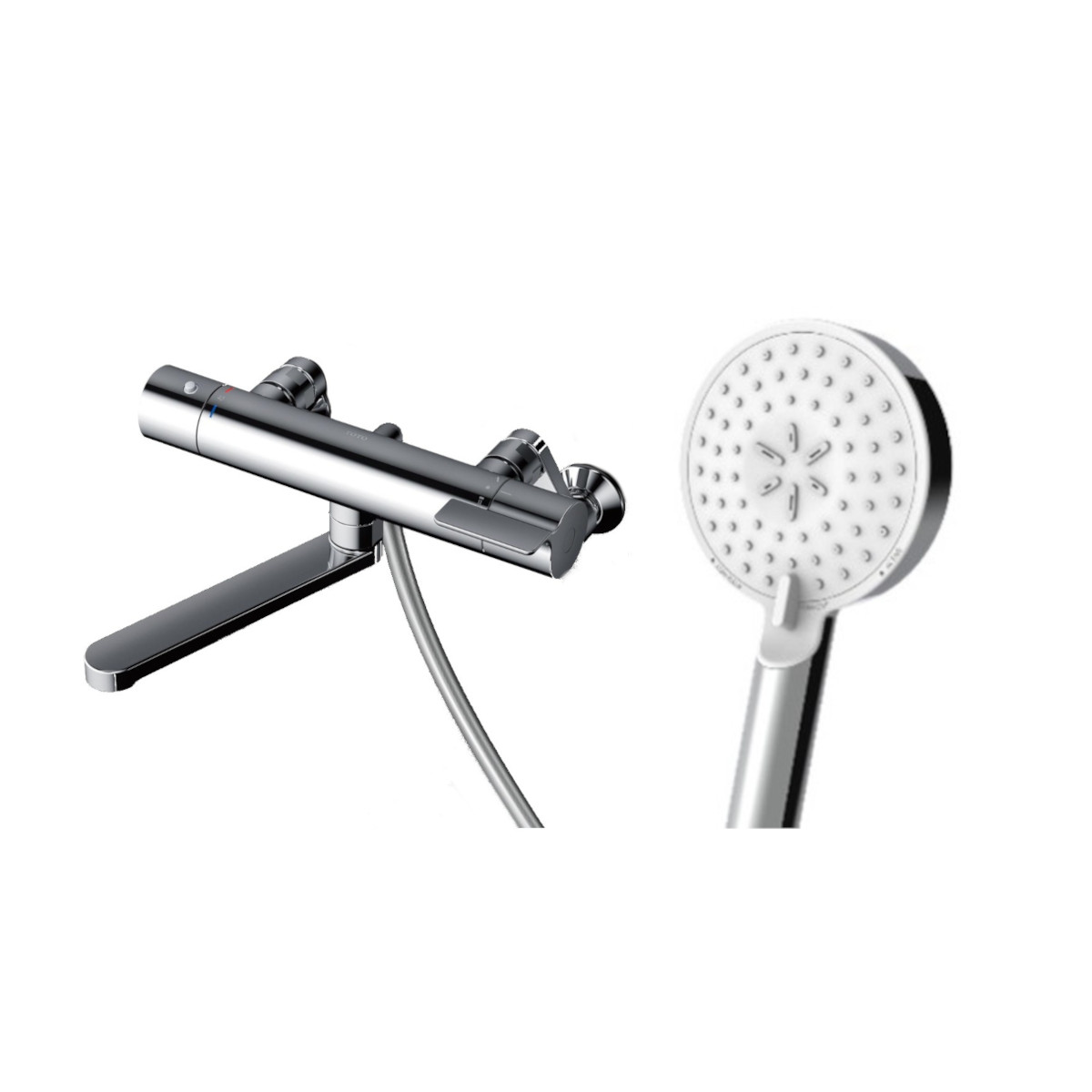 楽天市場】TOTO 壁付サーモクリック混合栓 TBY01403J1 : インクス-incs