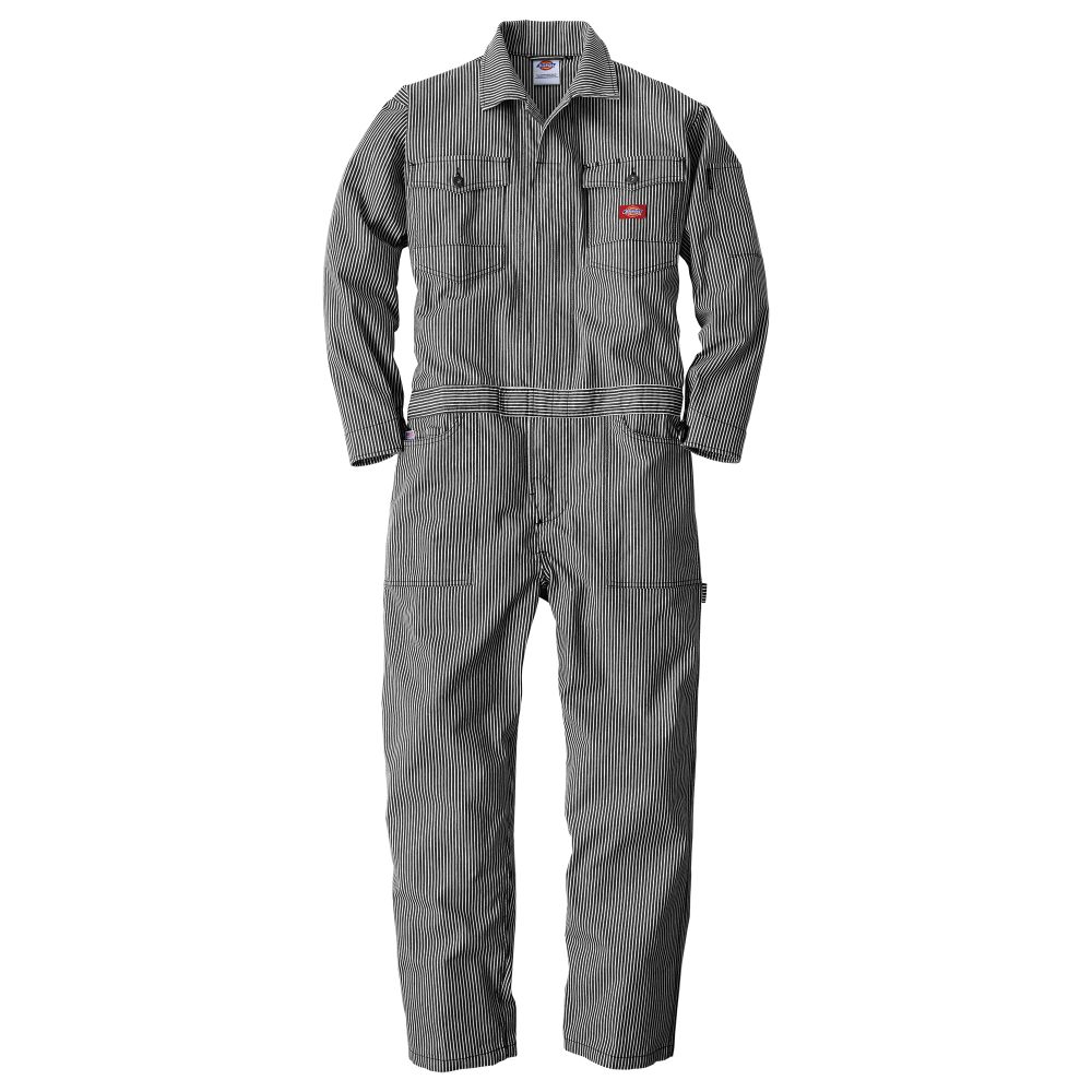 ディッキーズ Dickies ストレッチヒッコリー ツナギ ブラック LL D-716