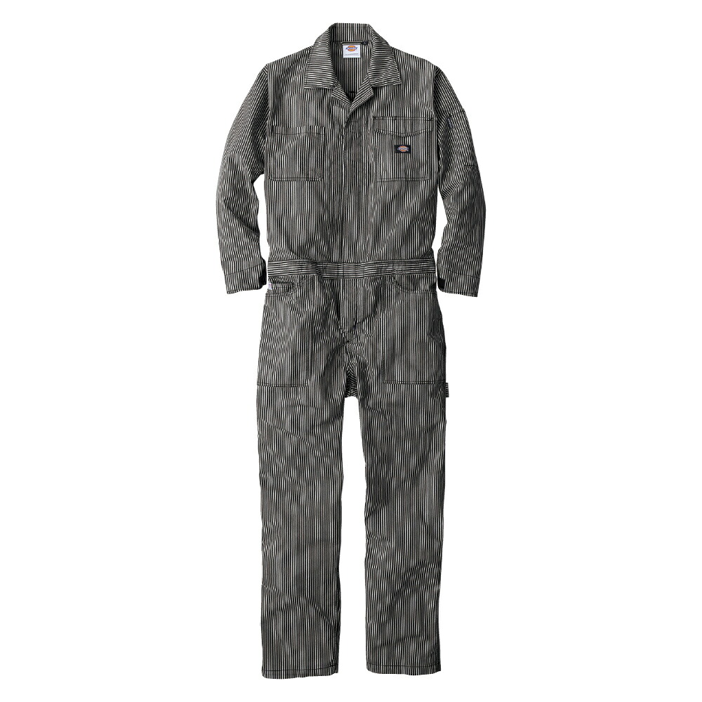 ディッキーズ Dickies ライト ストレッチヒッコリー ツナギ ブラック M D-7106