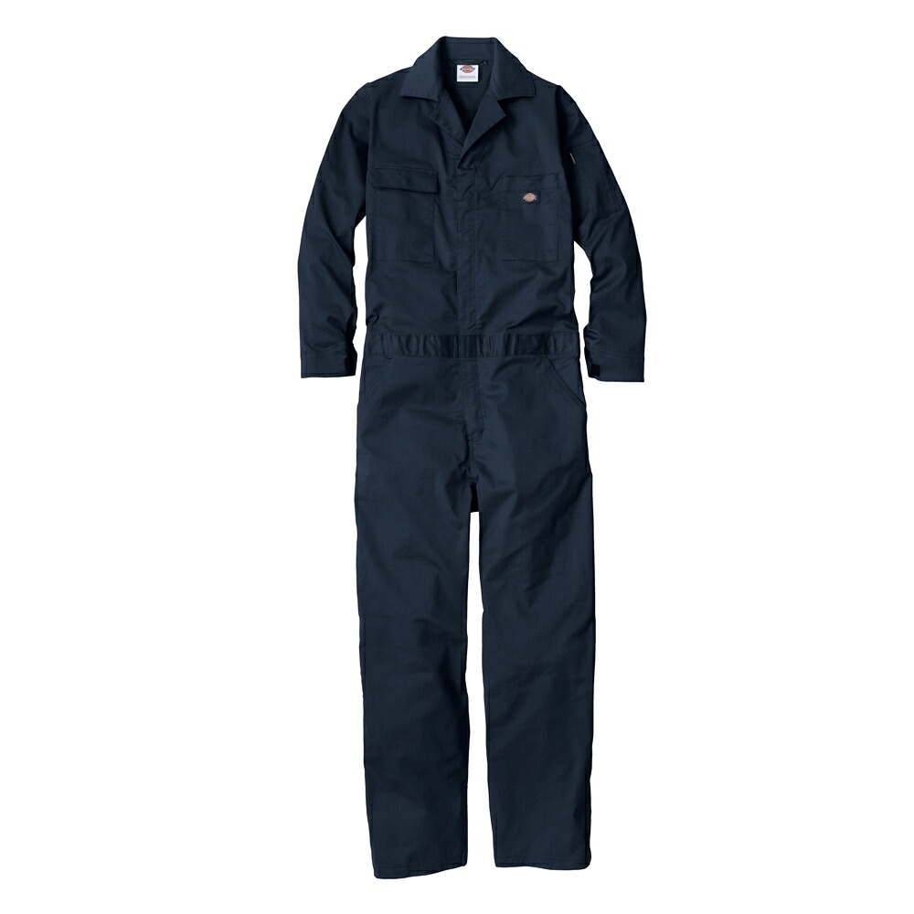 ディッキーズ Dickies T/Cストレッチ ツナギ ネイビー XL D-676