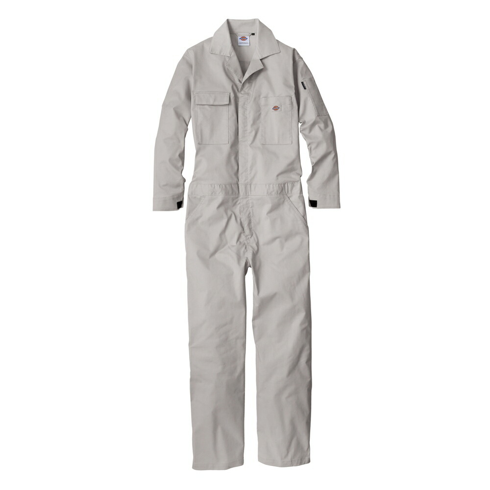 ディッキーズ Dickies T/Cストレッチ ツナギ シルバー L D-676
