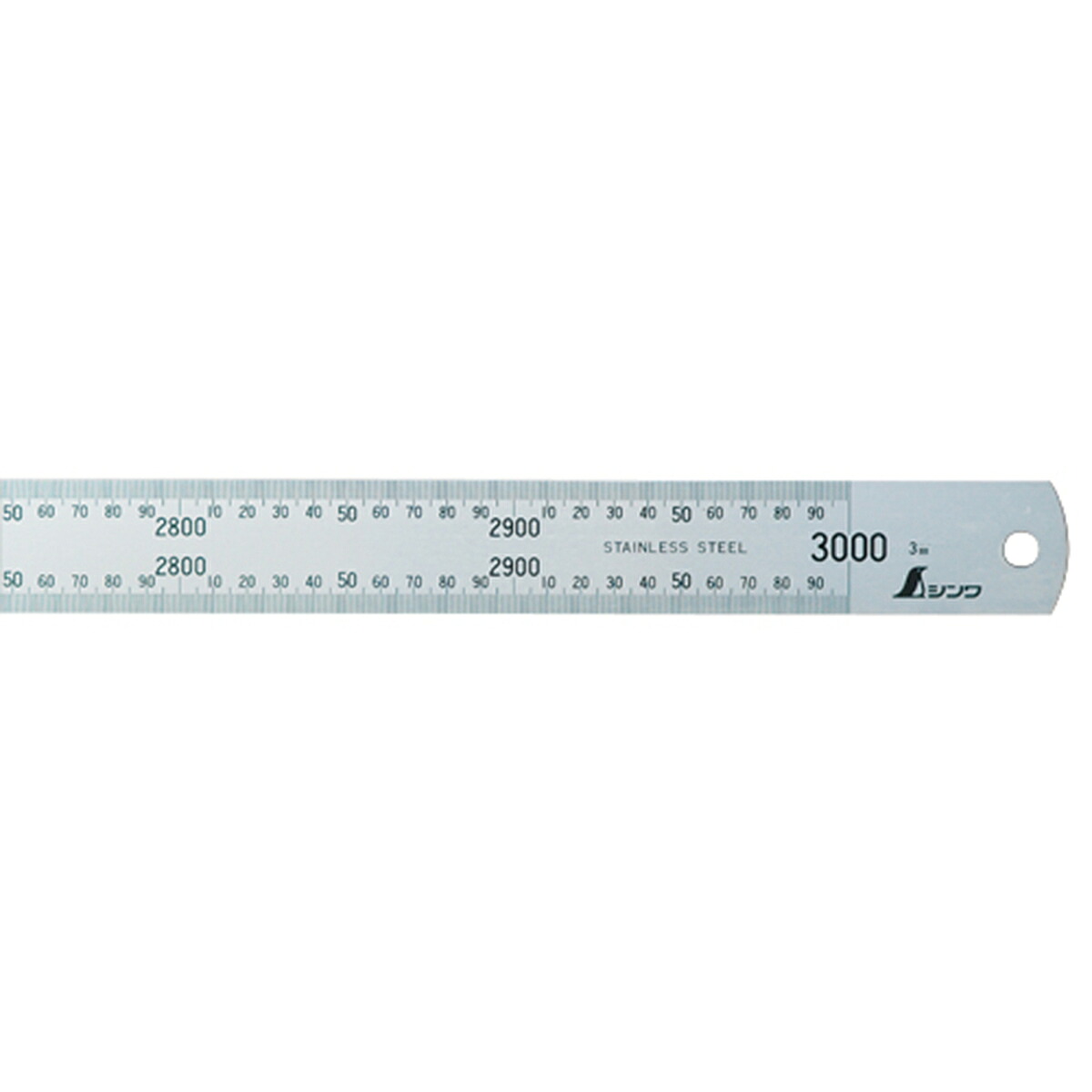 【7月20日限定!最大100%ポイントバック】シンワ測定 直尺 シルバー 3m 13072|Arclands Online 支店
