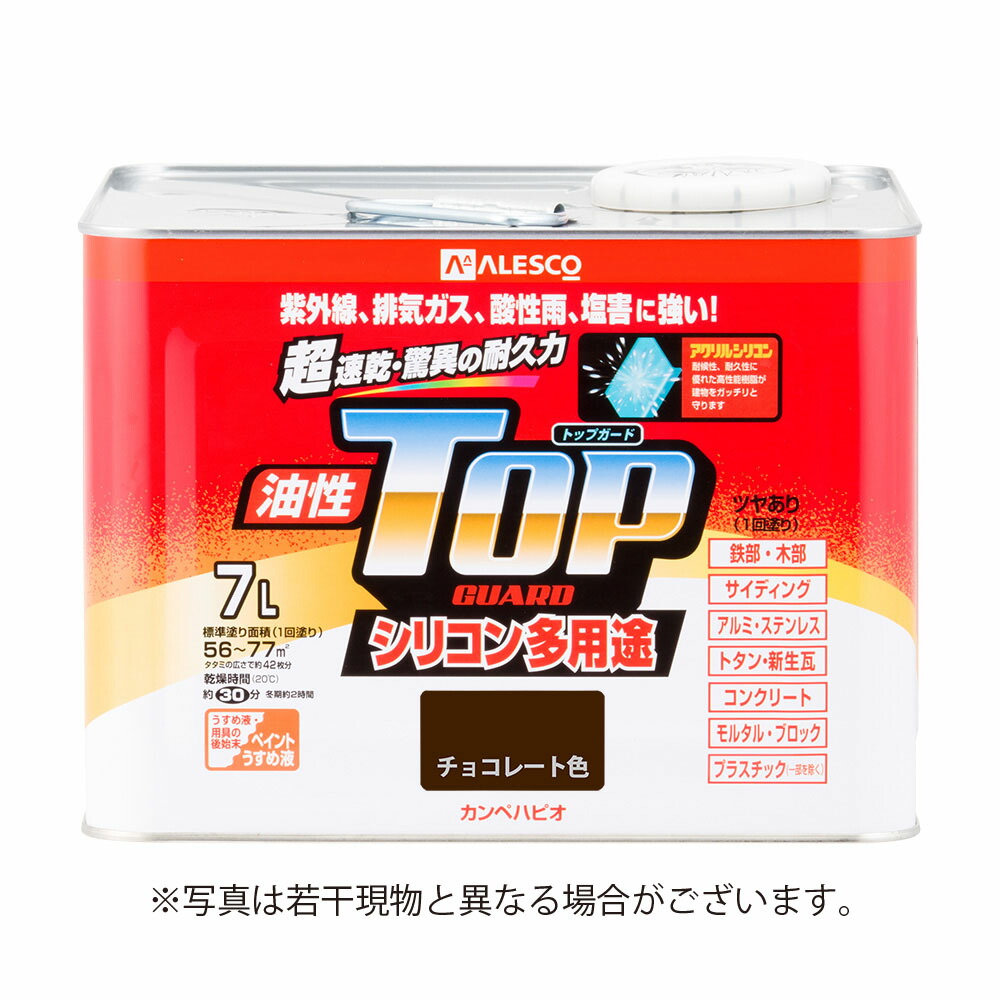 カンペハピオ 油性とっ始めかばい立て 7L 黒茶色