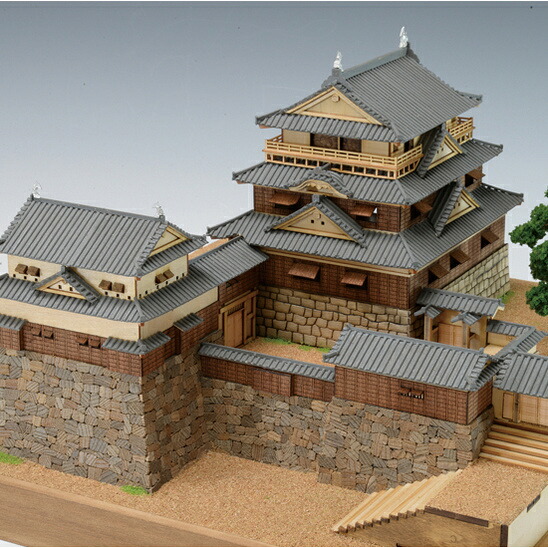 ウッディジョー 木製建築模型 1/150 松山城｜Arclands Online 支店