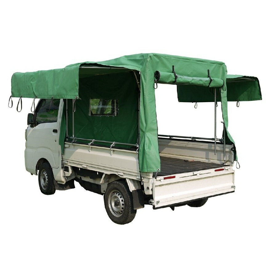 最終値下げ❗️激安❗️未使用❗️トラック用　幌シート　緑色　7m×4m 498466540984_1.jpg