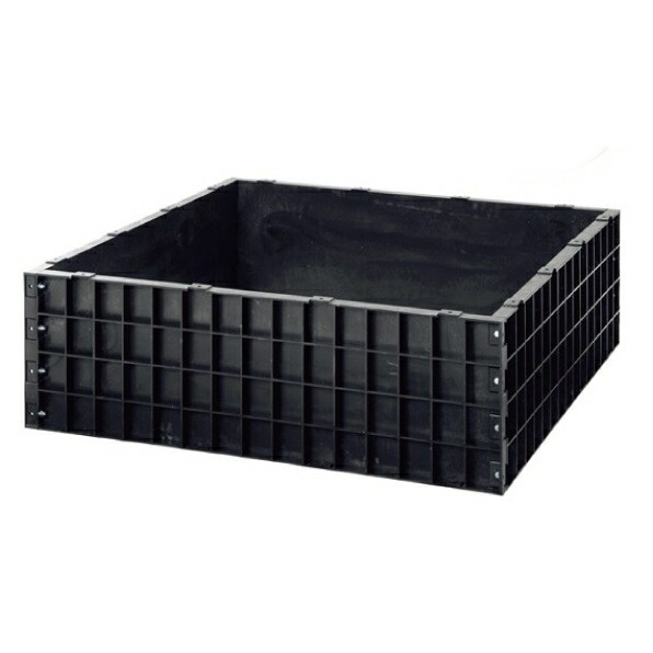 【法人制限事項】サンポリ 肥やしワク角型 550L 1240×1240×400粍 A-12 【製造業者直送・代引不可・置配不可・送りとどける地方制限事項】