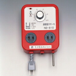 農電電子サーモ 単相100V 16A 加温冷却兼用 ND-810 サーモスタット 【メーカー直送・代引不可・置配不可】