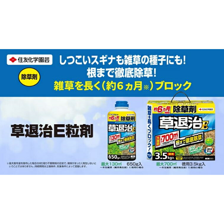 メーカー公式ショップ 住友化学園芸 草退治E粒剤 650g qdtek.vn