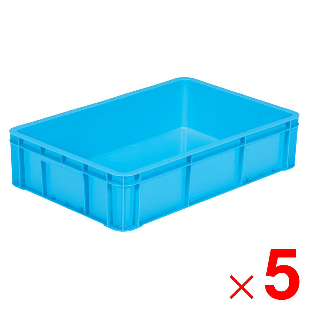 【法人限定】サンコー サンボックス #38-3 水抜き孔有 ライトブルー 203814-00 ×5個 セット販売 【メーカー直送・代引不可・置配不可】
