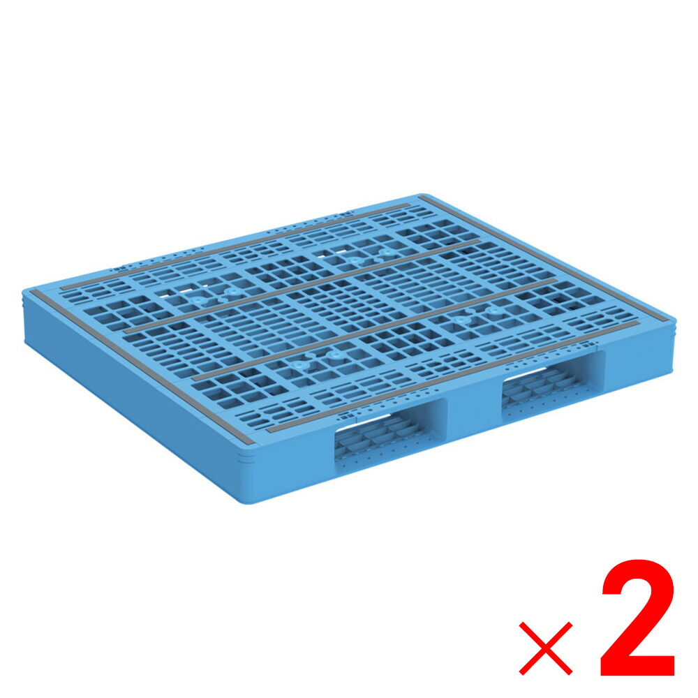 【法人限定】サンコー パレット D2-1012 ライトブルー 813609-01 ×2個 セット販売 【メーカー直送・代引不可・置配不可】