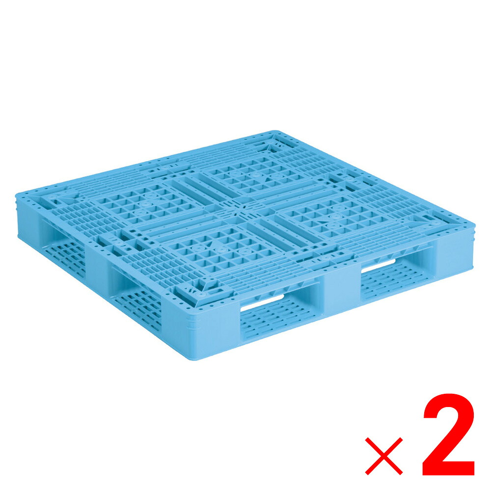 【法人限定】サンコー パレット D4-1111-15 ライトブルー 812302-00 ×2個 セット販売 【メーカー直送・代引不可・置配不可】