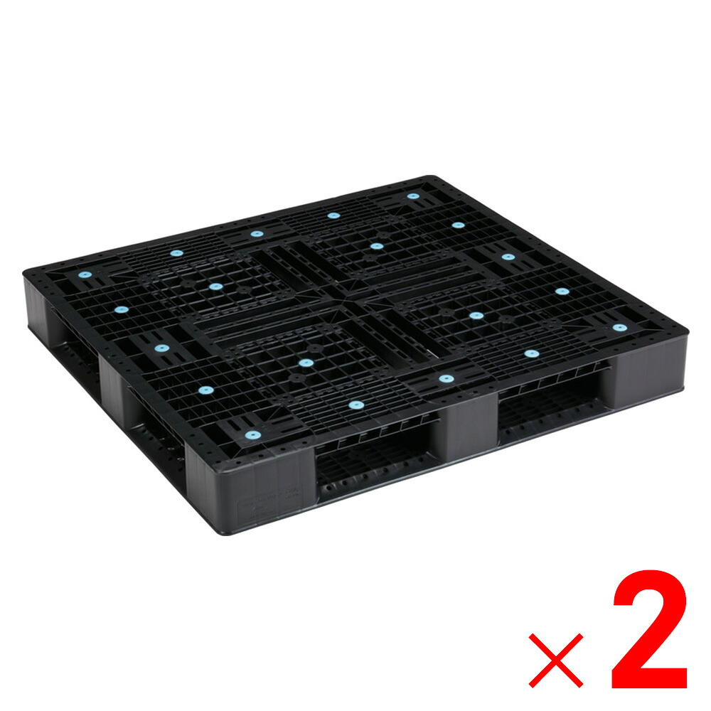【法人限定】サンコー パレット D4-1112-2 再生ブラック 813008-00 &times;2個 セット販売 【メーカー直送・代引不可・置配不可】｜Arclands Online 支店