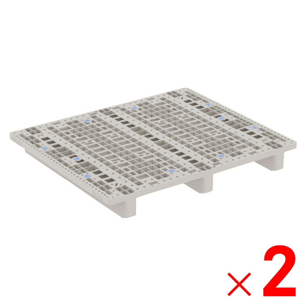 【5月10日限定！最大100％ポイントバック】<br>【法人限定】サンコー TLパレット S2-1012 Aグレー 812374-00 ×2個 セット販売 【メーカー直送・代引不可・置配不可】