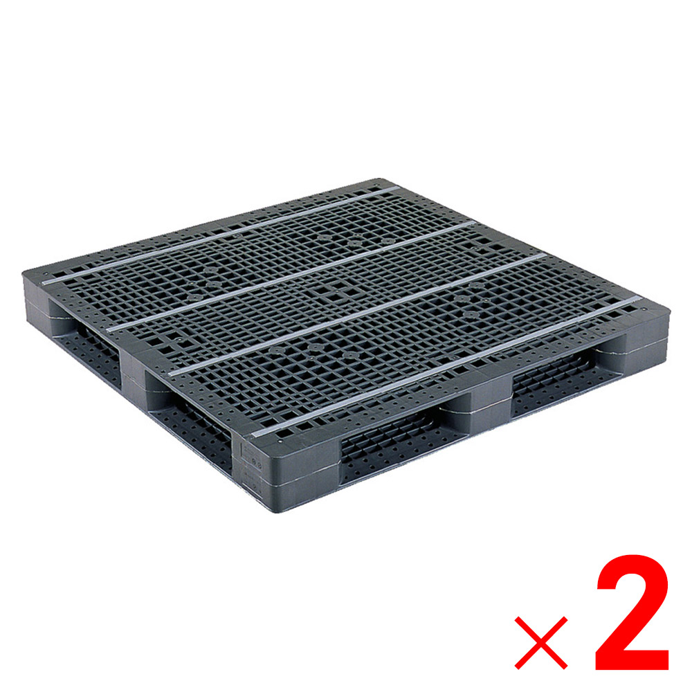【法人限定】サンコー パレット D4-1313 グレー 816903-01 ×2個 セット販売 【メーカー直送・代引不可・置配不可】
