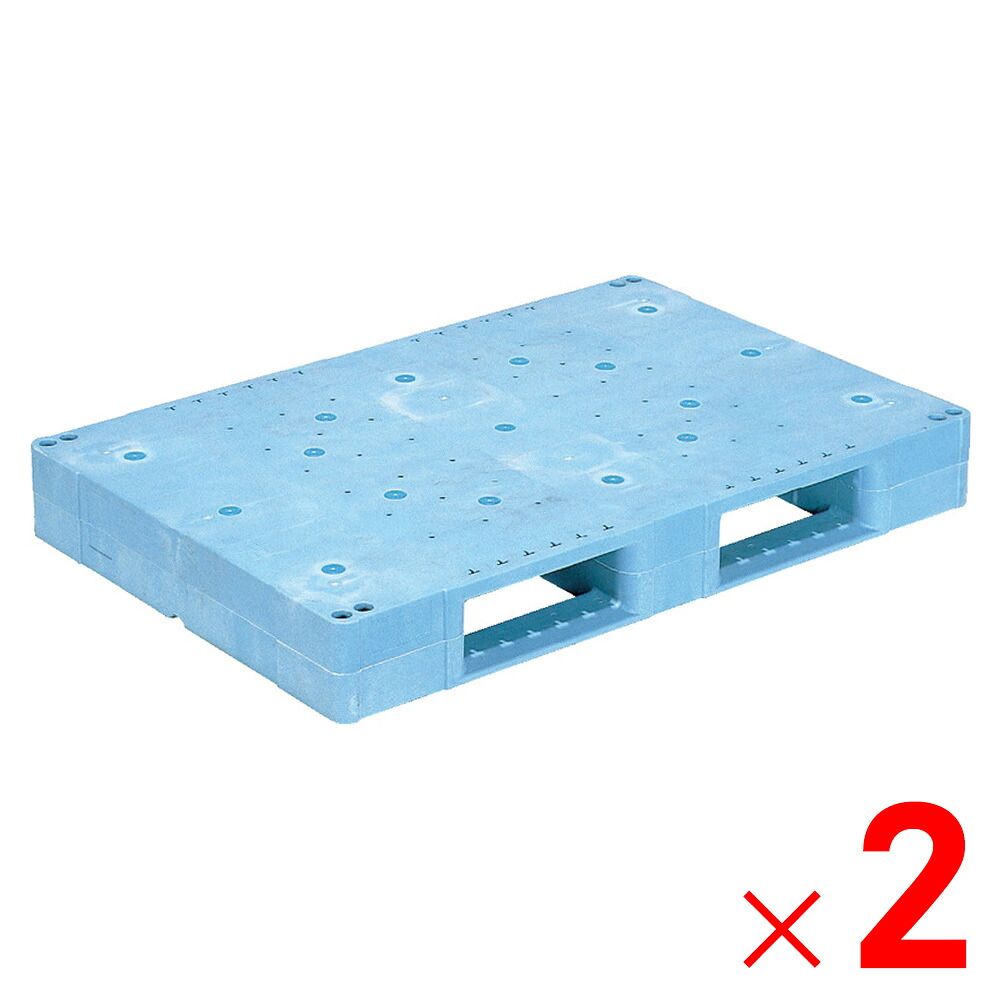 【法人限定】サンコー パレット D2-812F ライトブルー 808805-01 ×2個 セット販売 【メーカー直送・代引不可・置配不可】