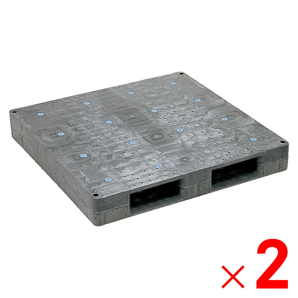【5月10日限定！最大100％ポイントバック】<br>【法人限定】サンコー パレット D-1111F グレー 812114-01 ×2個 セット販売 【メーカー直送・代引不可・置配不可】