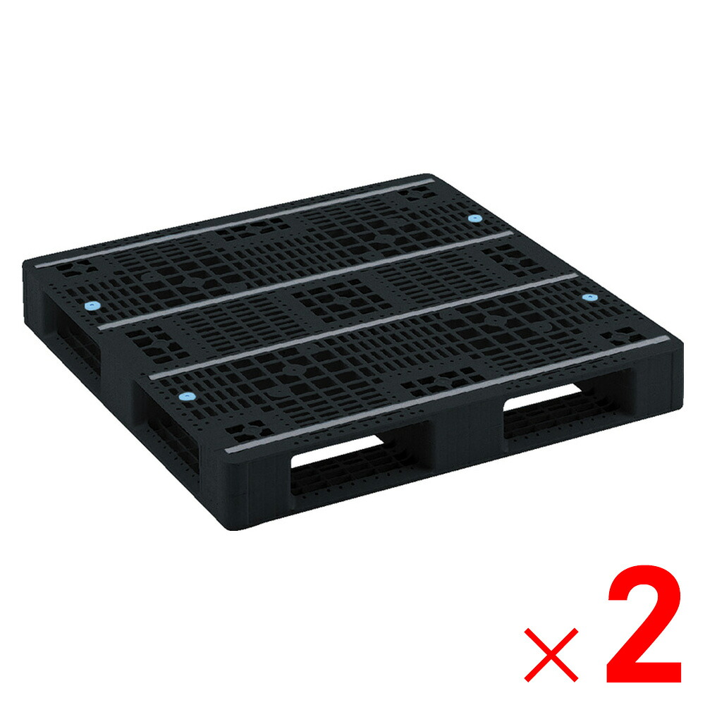 【法人限定】サンコー パレット D4-1010-3 再生ブラック 810041-01 ×2個 セット販売 【メーカー直送・代引不可・置配不可】|Arclands Online 支店