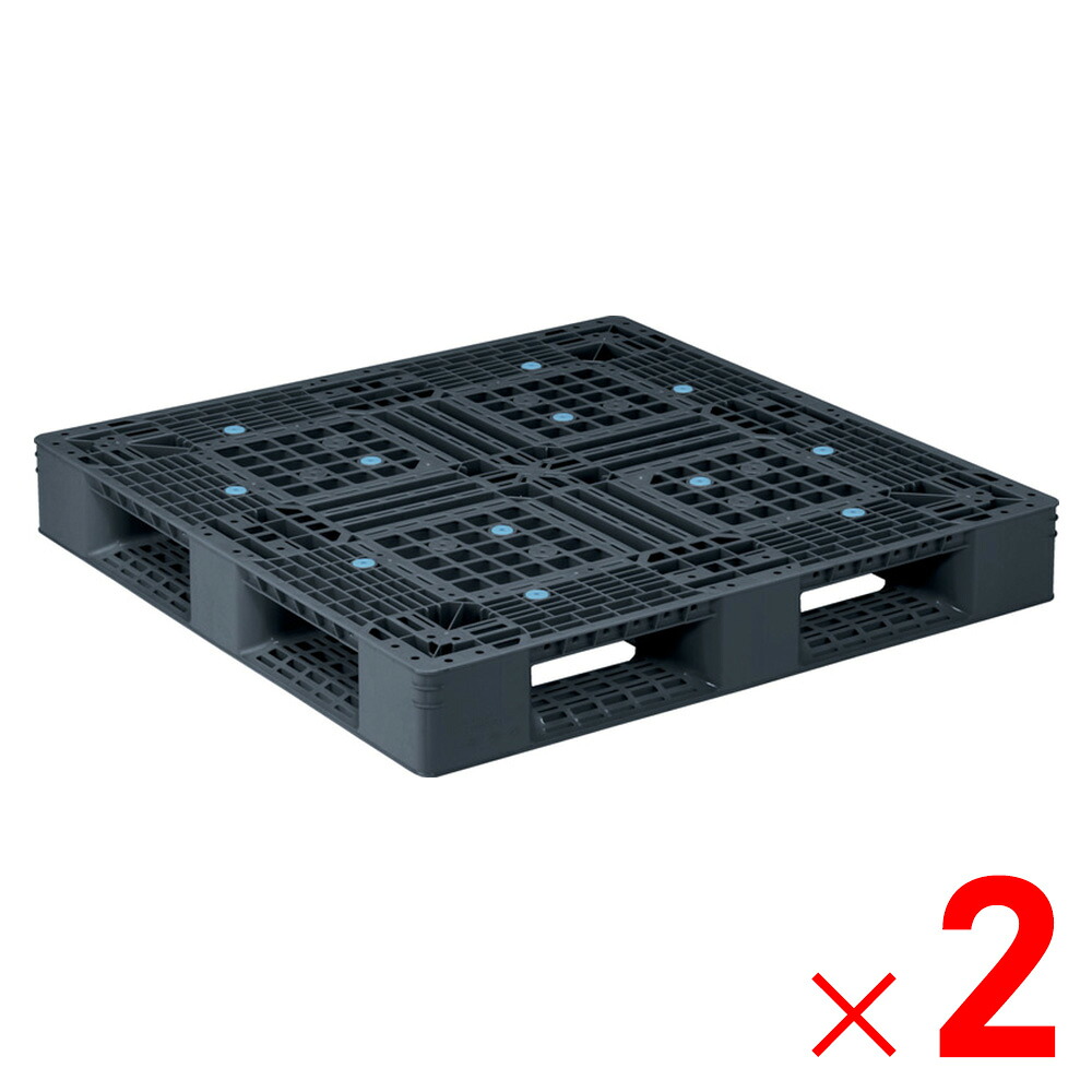 【法人限定】サンコー パレット D4-1111-2S 再生ブラック 812900-00 &times;2個 セット販売 【メーカー直送・代引不可・置配不可】｜Arclands Online 支店
